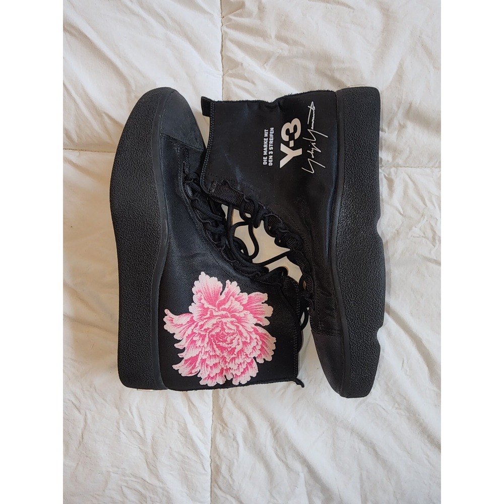 adidas Y-3 James Harden Bashyo High Black Pink Floral EF2561 Mens 8.5 Sneaker